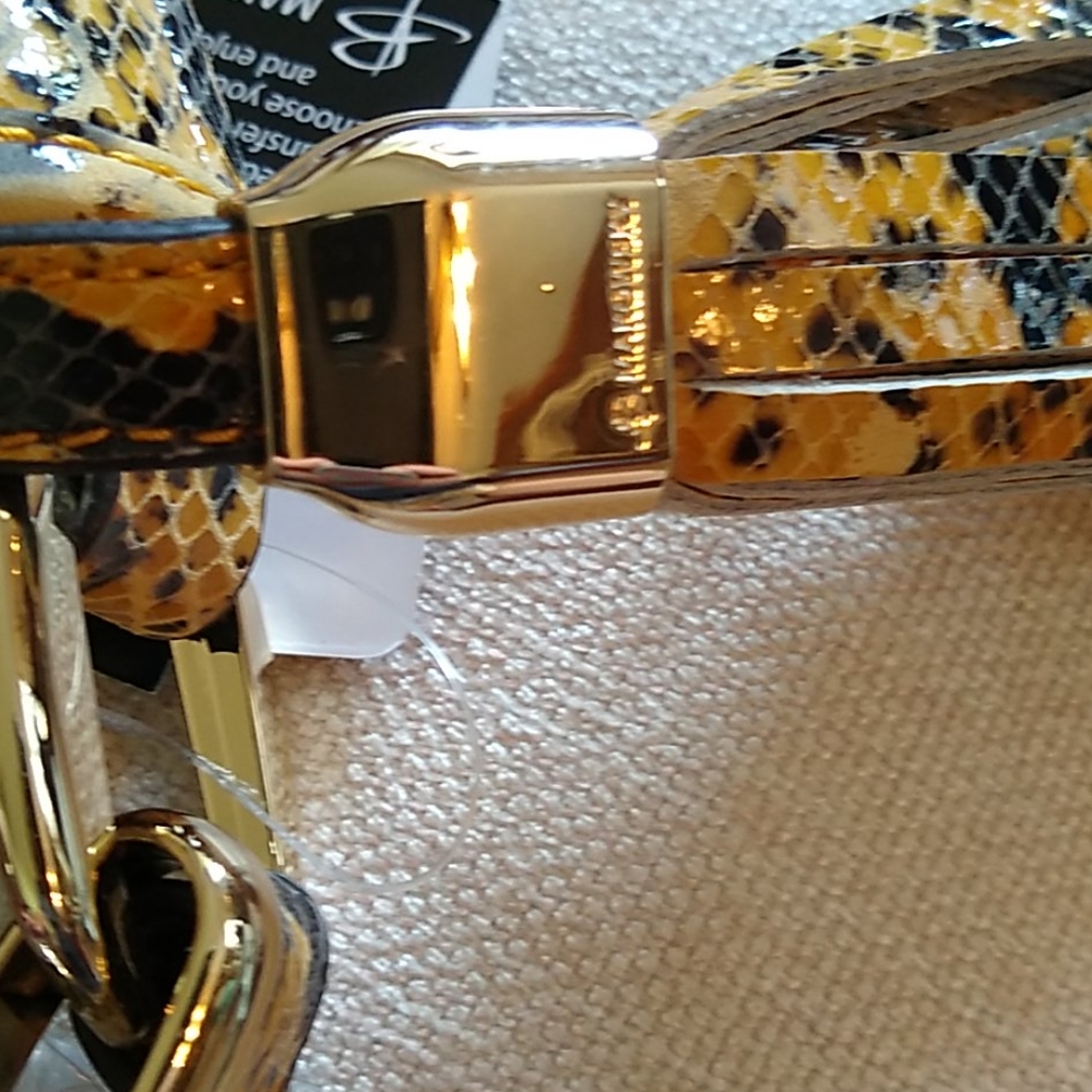 B Makowsky python print leather purse - Picture 4 of 12